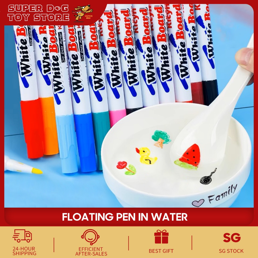 🌈Local Ship🌈8/12 Colors Floating Pen Magic Watercolor Brushes Kids ...