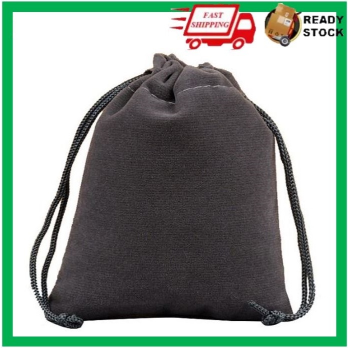 (5 pcs in pack) Velvet Drawstring Pouch/Bag (Grey) | Shopee Singapore