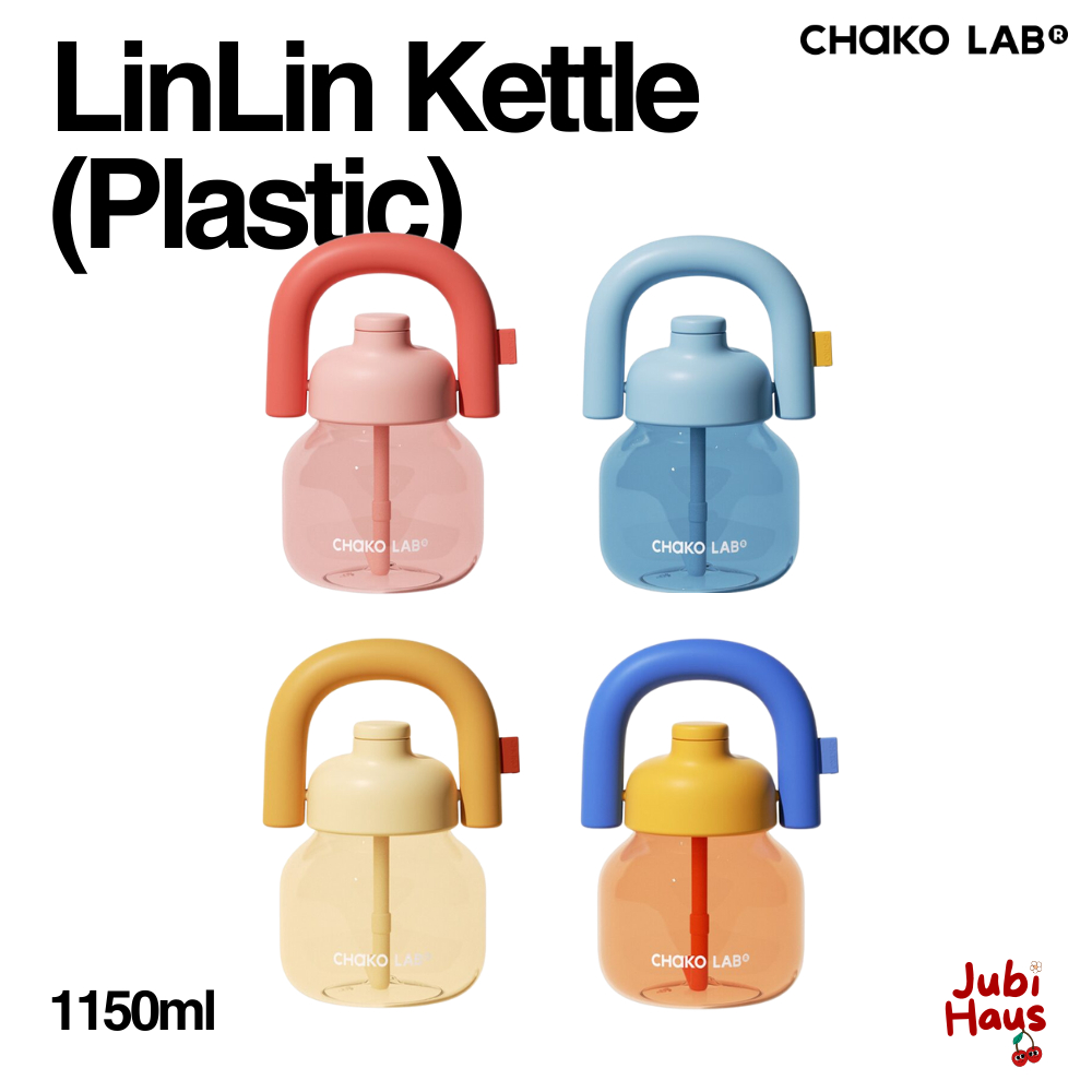 Chako Lab LinLin Kettle Tritan Plastic Water Bottle with Straw (1150ml ...