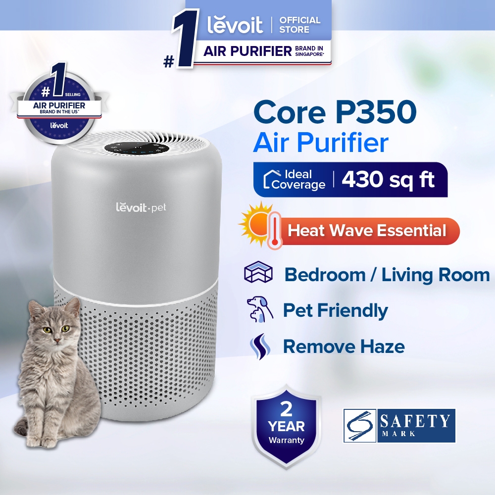 [OFFICIAL] Levoit Core P350 Pets Air Purifier Pet Odor Free H13 True HEPA Carbon NonWoven