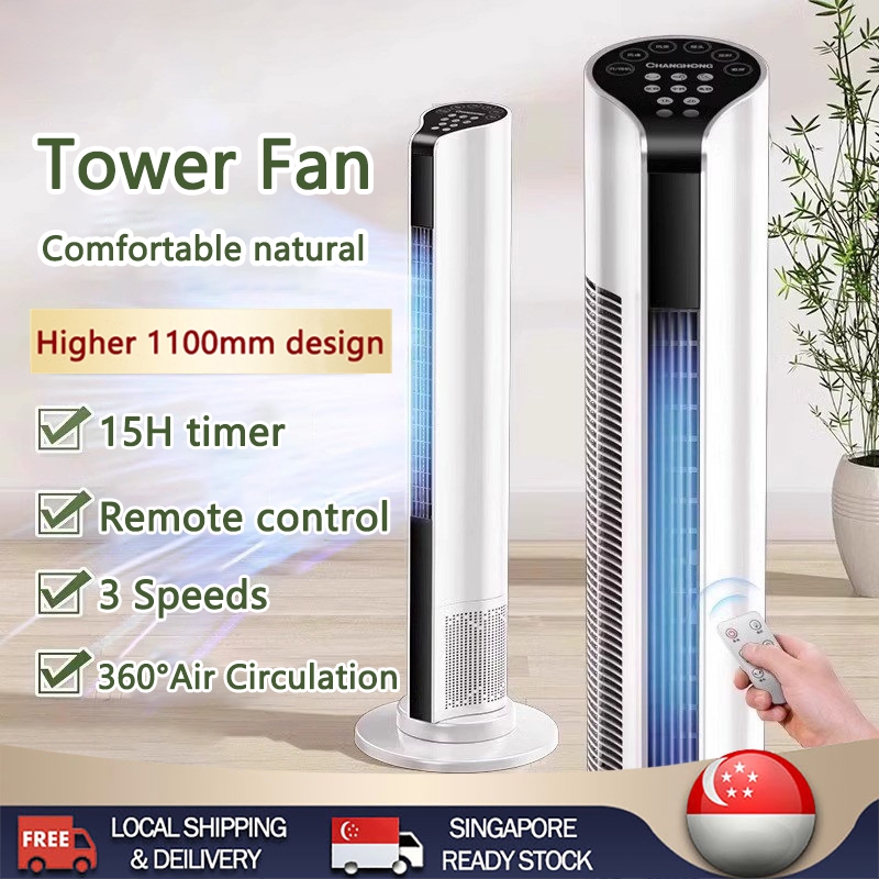 【READY STOCK】Tower Fan with Remote Control Portable Fan Bladeless ...