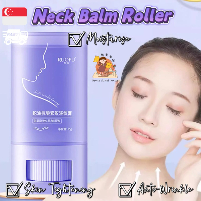 [SG] Neck Line Remover ️ Neck Line Balm Facial Roller Neck Roller ...