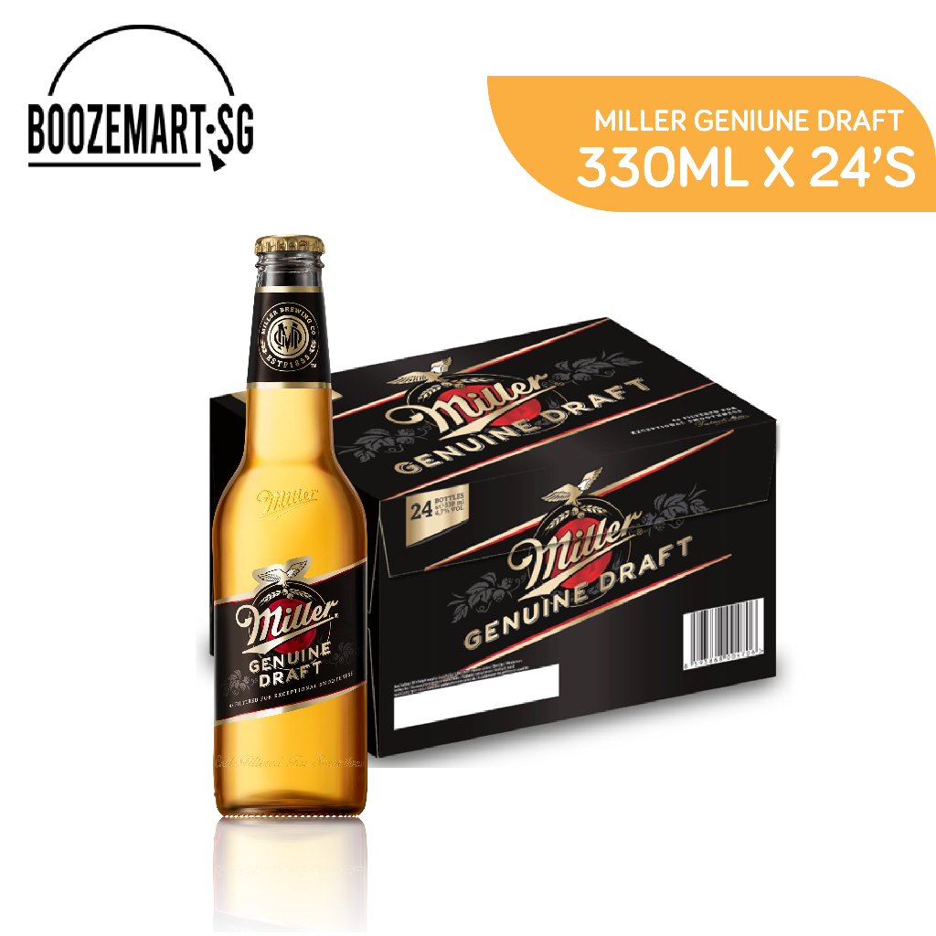 Miller Genuine Draft Lager beer 330ml Bottle 24's | BBD 7th OCT 2025 ...