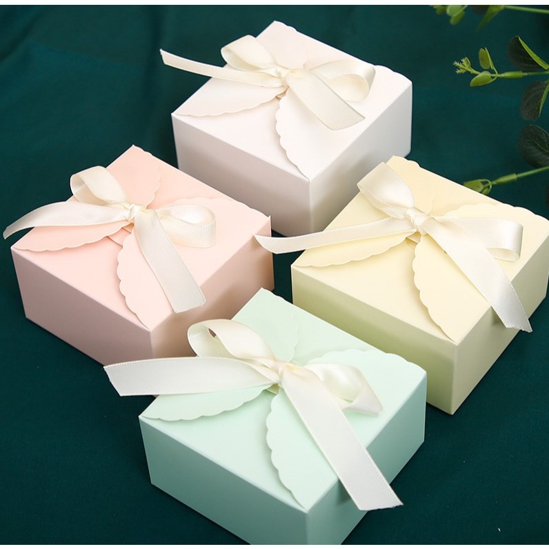 Ribbon Gift Box Kraft Box Paper Gift Boxes Packing Box Kraft Boxes ...