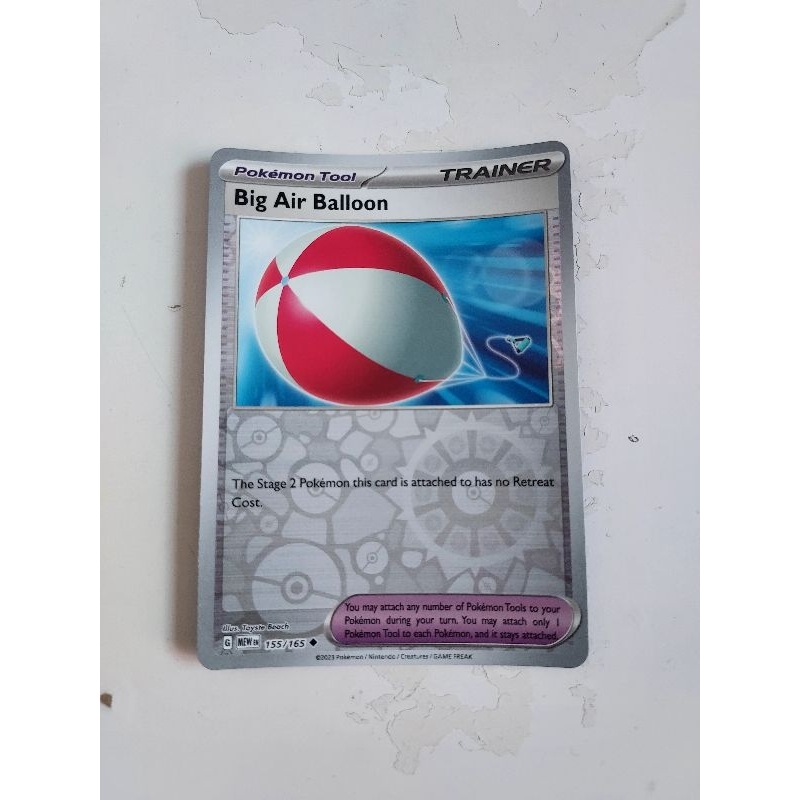 Pokemon big air balloon trainer item 151 card | Shopee Singapore