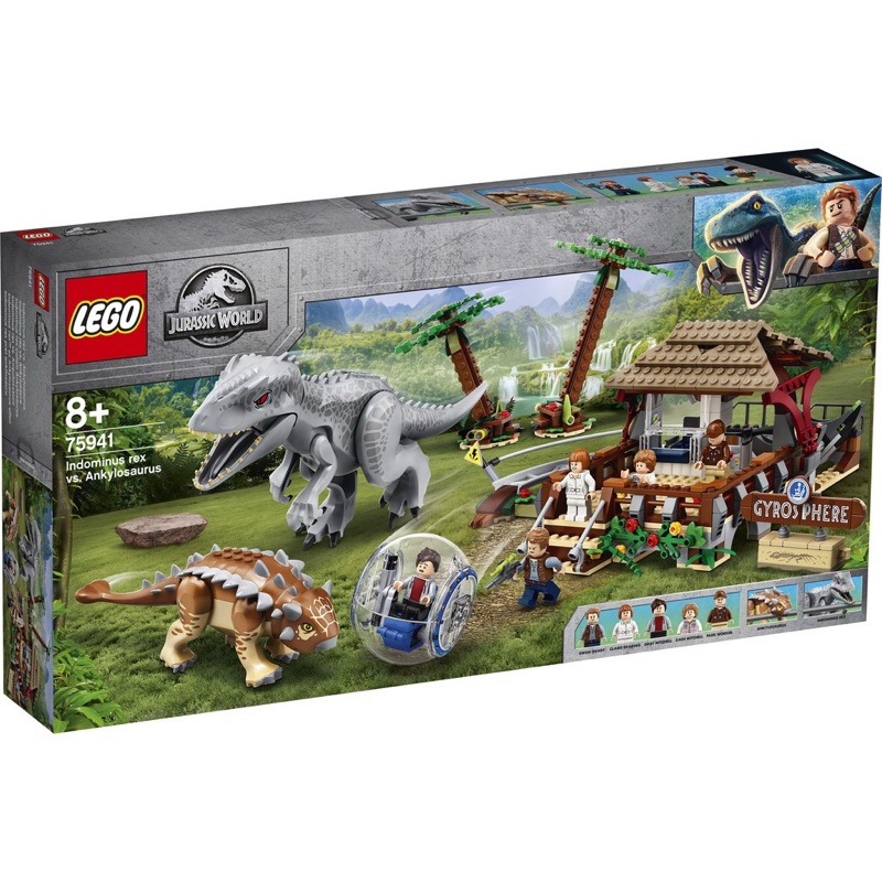 LEGO Jurassic World Indominus rex vs. Ankylosaurus 75941 Shopee Singapore