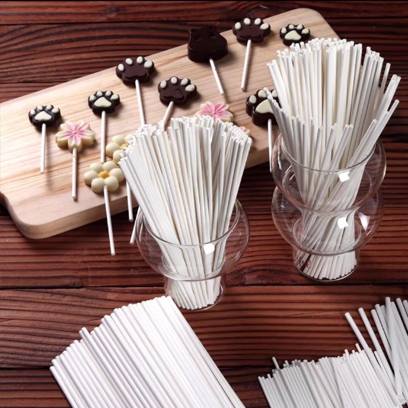 100pcs cake pop sticks in various lengths stick for lollipop | Shopee ...