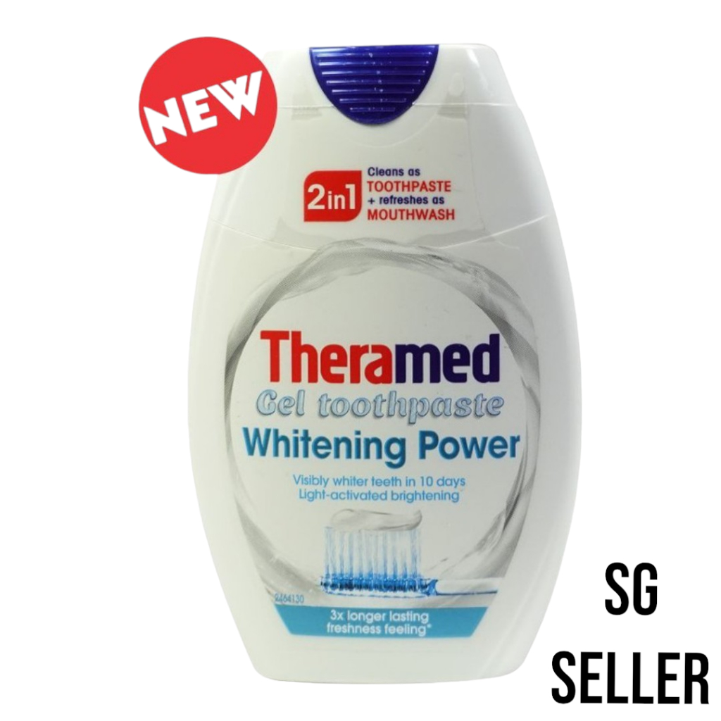 Theramed Gel toothpaste whitening Power 2in1 Cleans as toothpaste and ...