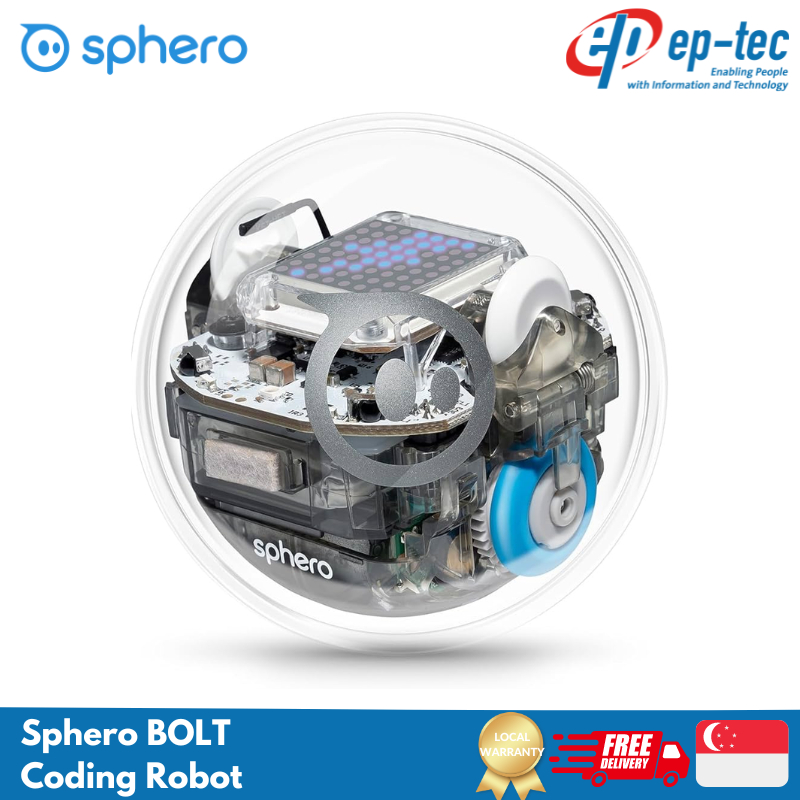 Sphero BOLT: App-Enabled Robot Ball with Programmable deals Sensors + LED Matrix