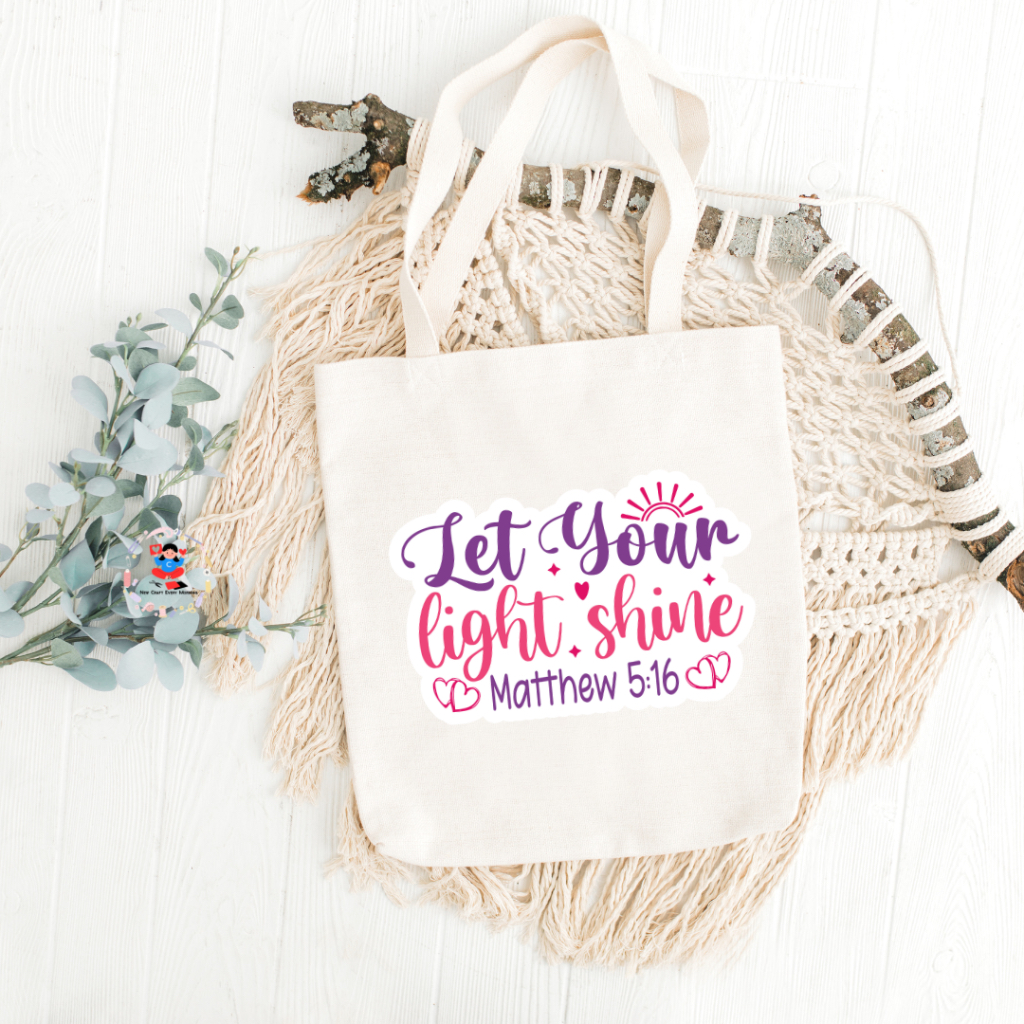 Bible Verse Tote Canvas Bag Christian Canvas Tote Bags Scripture Tote Bags Custom Tote Bags