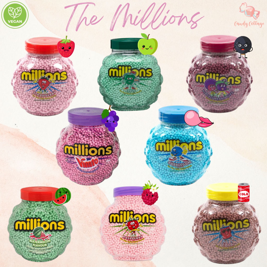 Candy Cottage x The Millions - Vegan Candy, Bubblegum, Violet ...