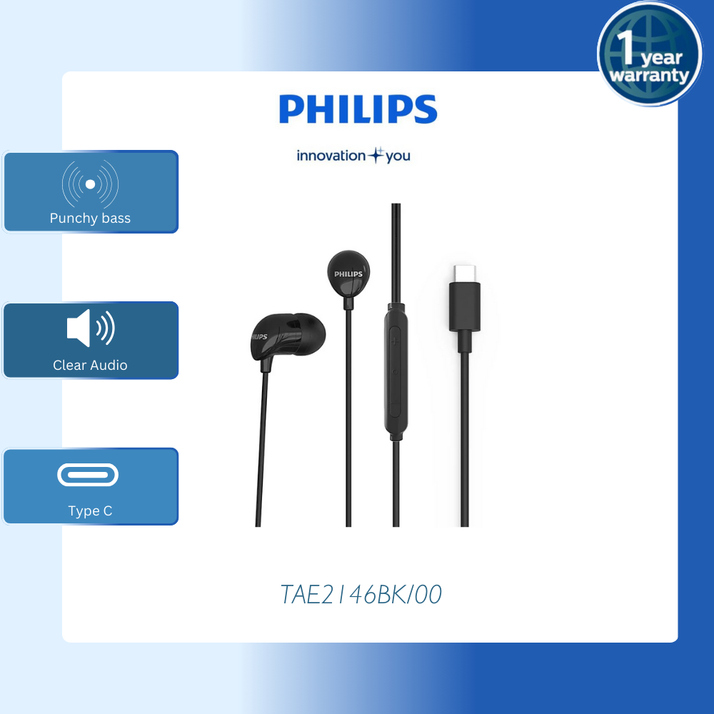 Philips In ear wired headphones TAE2106 1 Year Warranty Shopee Singapore