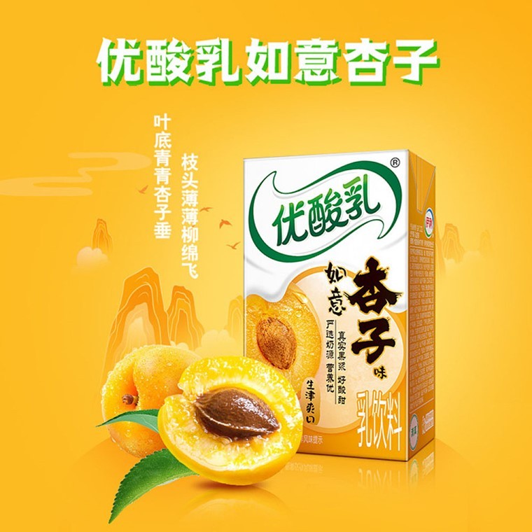 Yili Youngfun Milk Flavoured Drink (CTN) 伊利优酸乳(盒) 24 x 250ml