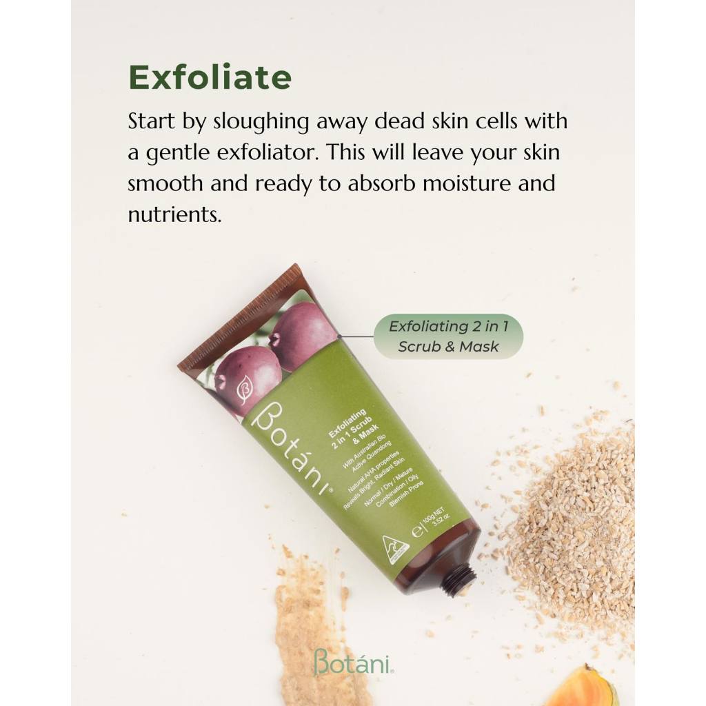 [SG Ready Stock] Botani Exfoliating 2-in-1 Scrub & Mask 100ml | With ...