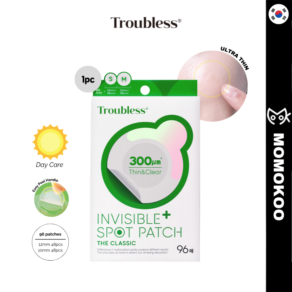 [troubless] Invisible Plus Spot Patch The Classic 96patches Pimple Patch Shopee Singapore