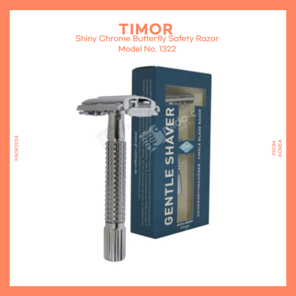 Timor Shiny Chrome Butterfly Safety Razor Model No. 1322 | Shopee Singapore
