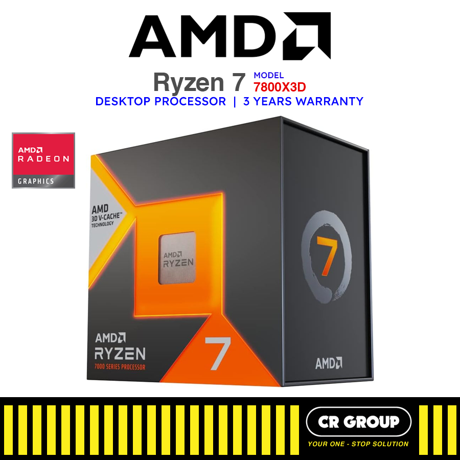 AMD Ryzen 7 7800X3D/7800X3D TRAY Gaming Processor with V-Cache ...