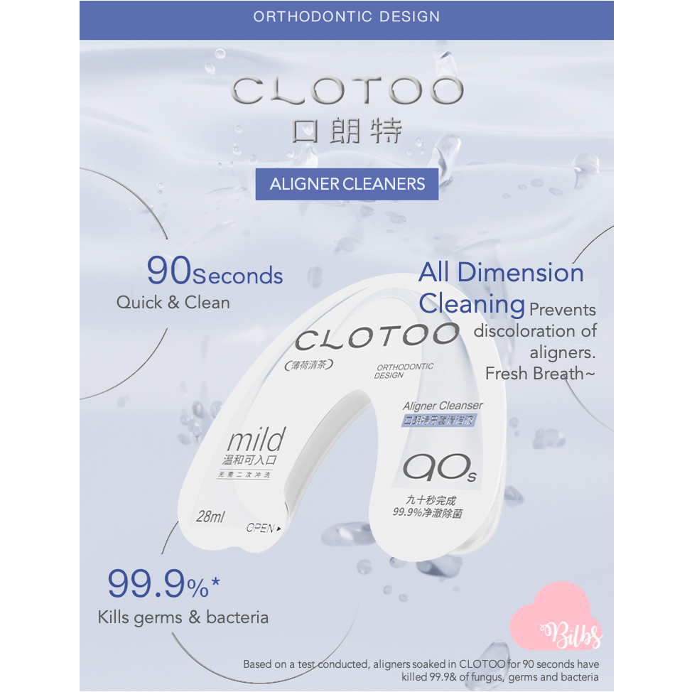 CLOTOO Aligner Retainer Cleaner Mint Tea Invisalign Mouth guard ...