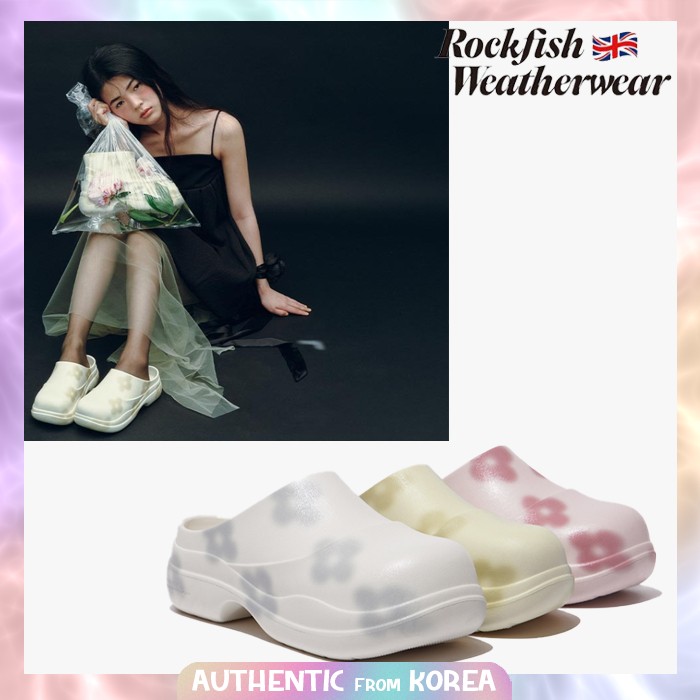★ Rockfish X MINJUKIM ★ FLORAL SHADOW CLOG サンダル ☆ Rockfish X MINJUKIM ☆ FLORAL SHADOW CLOG サンダル