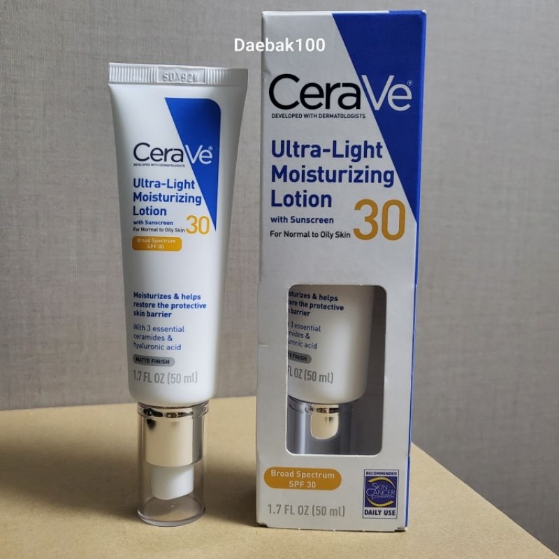 CERAVE Ultra-Light SPF 30 Moisturizing Lotion USA import | Shopee Singapore