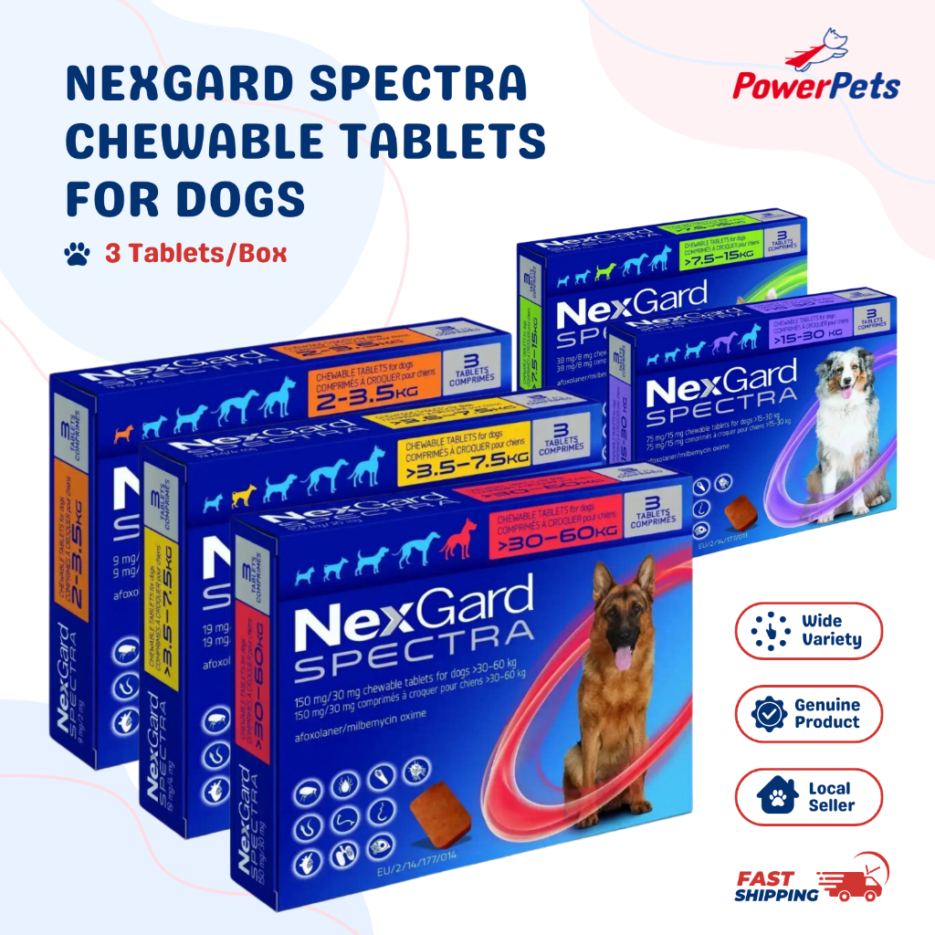Nexgard spectra sizes online