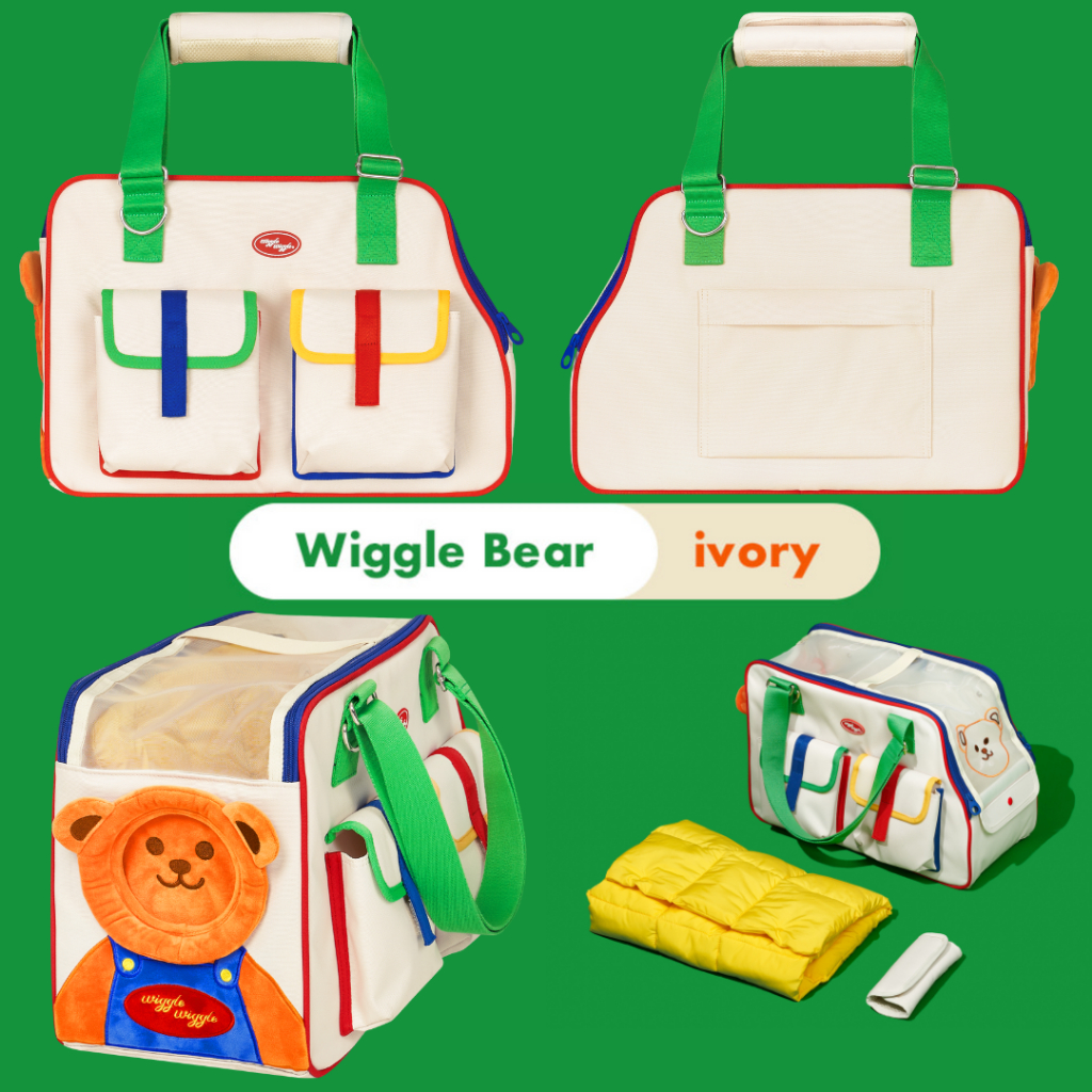❗️PRE-ORDER❗️[PETHROOM x wiggle wiggle] Pet Carrier - Smile we
