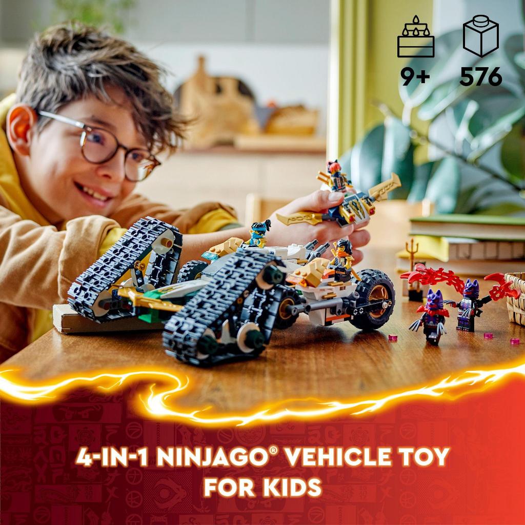 LEGO NINJAGO 71820 Ninja Team Combo Vehicle (576 Pieces) | Shopee