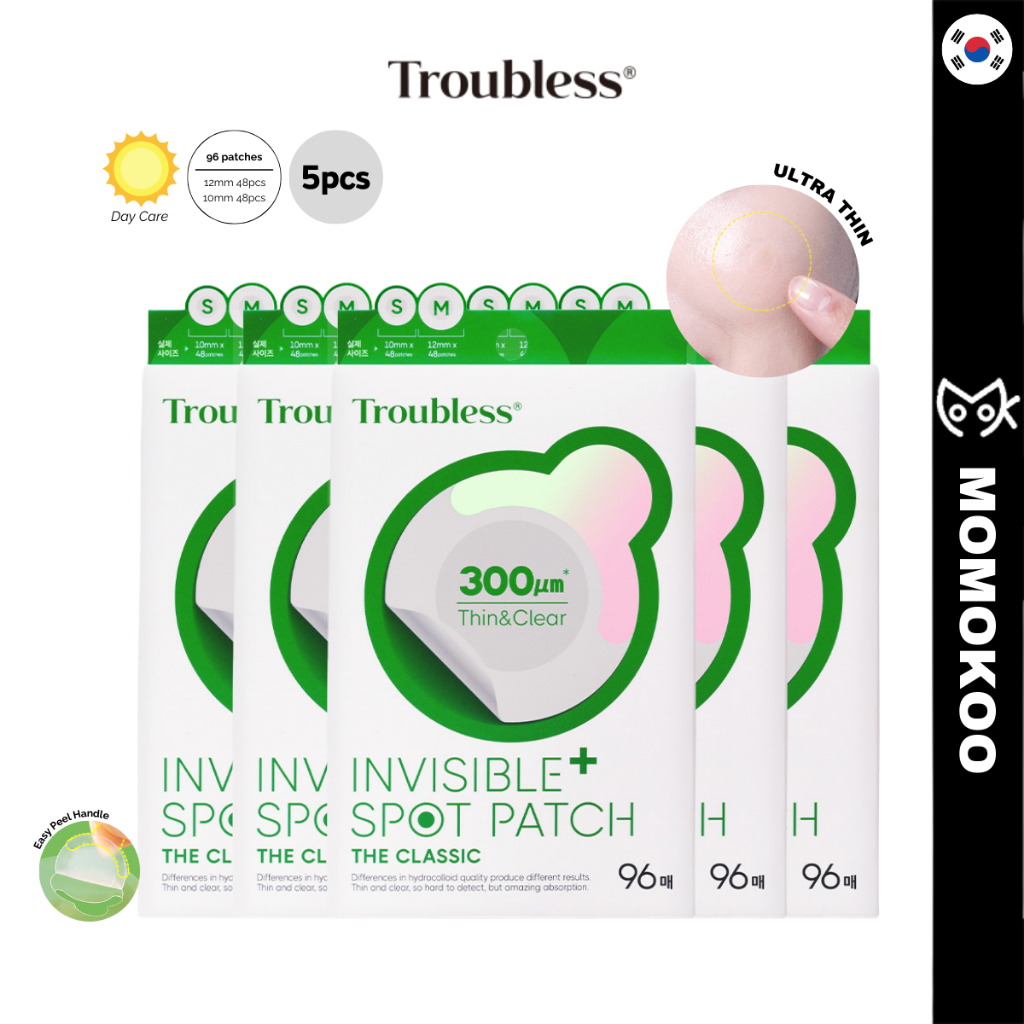 [Troubless] Invisible Plus Spot Patch The Classic 96pcs *5pcs (pimple ...