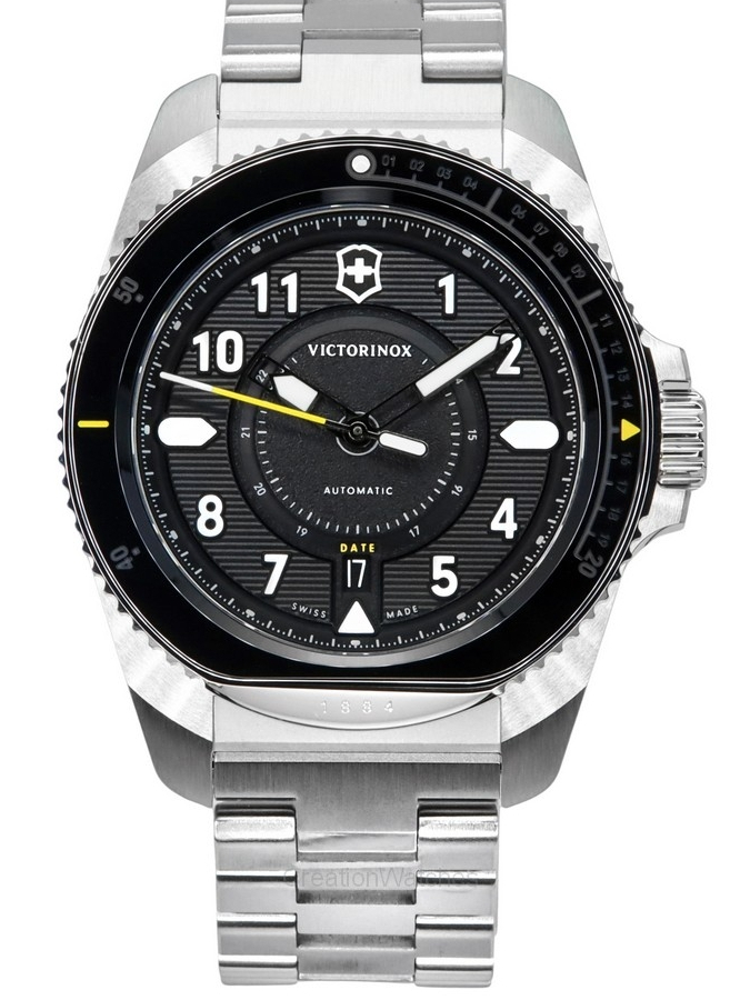 Victorinox Swiss Army Journey 1884 Black Dial Automatic Diver s 241981 200M Men s Watch