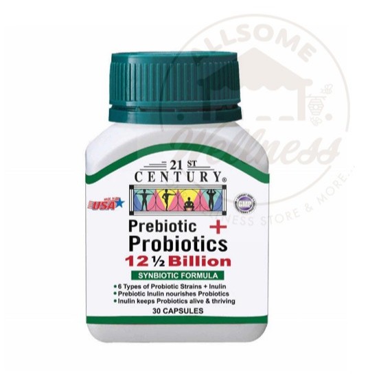 21st Century Prebiotic + Probiotics 12.5 Billion Synbiotic Formula ...