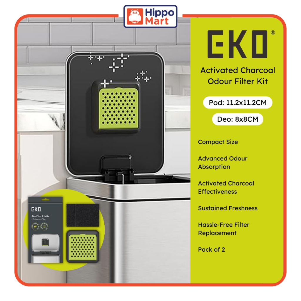 EKO Activated Charcoal Odour Filter Kit | EK8182 | 2-Pack | Odour ...