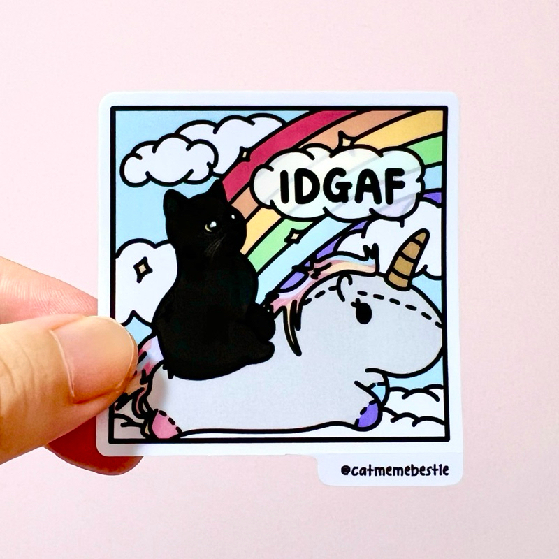 (SG) Corporate Humor Cat Meme Sticker 