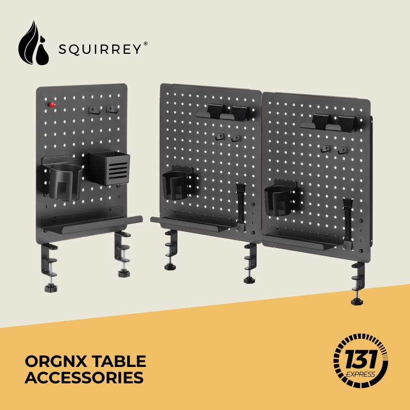 Squirrey Orgnx Accessories [Pegboards, Various Accessory, Clamp Mount