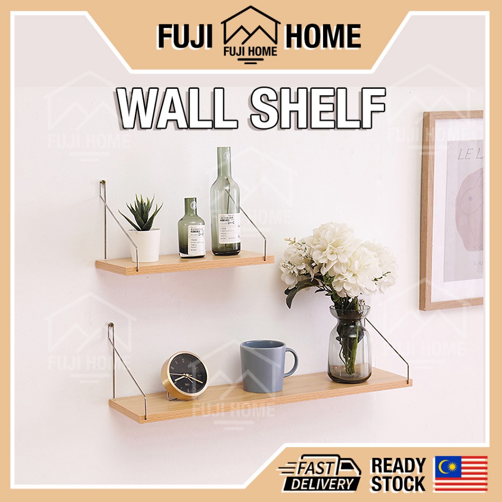 Hanging Wall Shelves Rope Swing Wooden Rack Floating Wall Platform ...