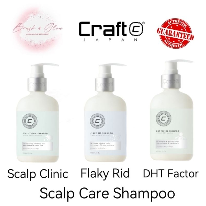 Craft Scalp Care Shampoo( Scalp Clinic/DHT/Flaky Rid) 300ml/1000ml ...