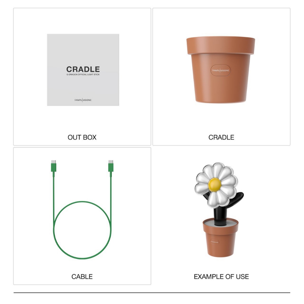 CRADLE] G-DRAGON (BIGBANG) OFFICIAL LIGHT STICK CRADLE (Nov.2025