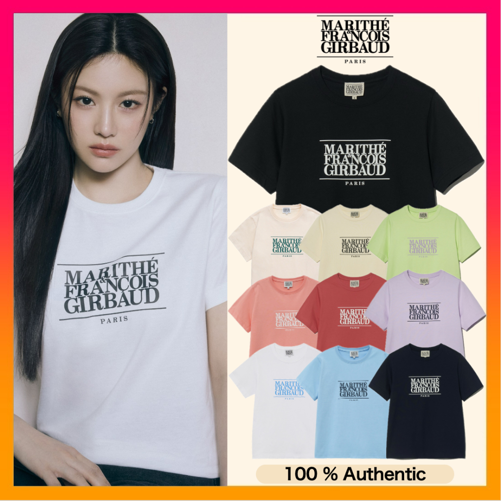 さらに100円引き◆MARITHE◆W JE NE LA LOGO TEE NEW ARRIVALS