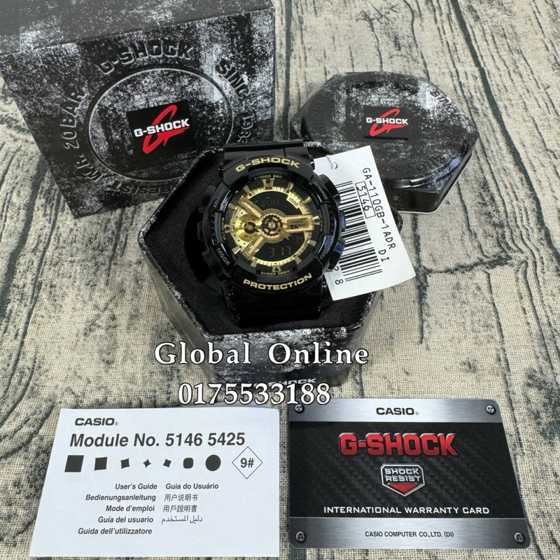 100% ORIGINAL CASIO G-SHOCK GA-110GB-1ADR GA-110GB-1A GA-110GB