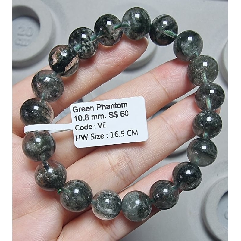 Eunegems Green Phantom Quartz Bracelet Treasure Bowl Shopee Singapore