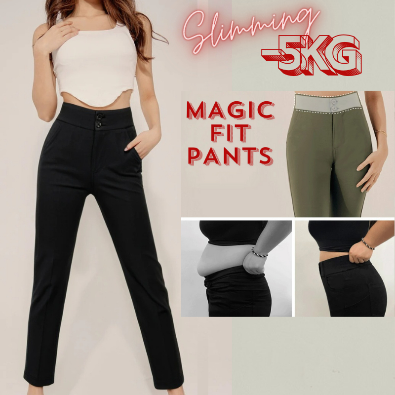 Weekend X Ob Design Women Work Casual Slimming Fit Elastic Waist Long ...