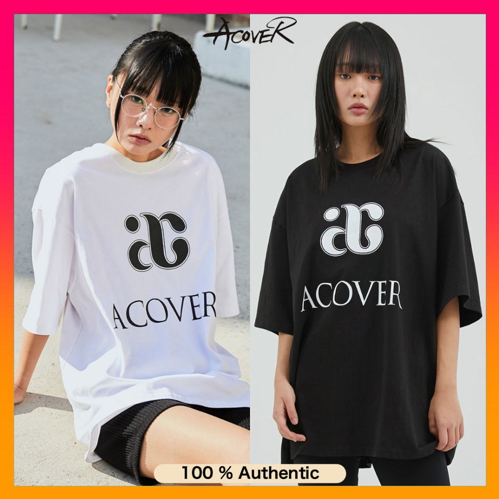 Acover Big Logo Box Overfit T-Shirt - 2 Colors (2024 NEW) | Shopee ...