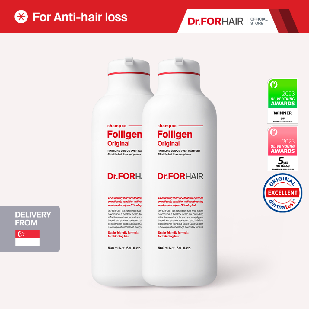 Dr.FORHAIR] Folligen Original Shampoo 500ml | Shopee Singapore
