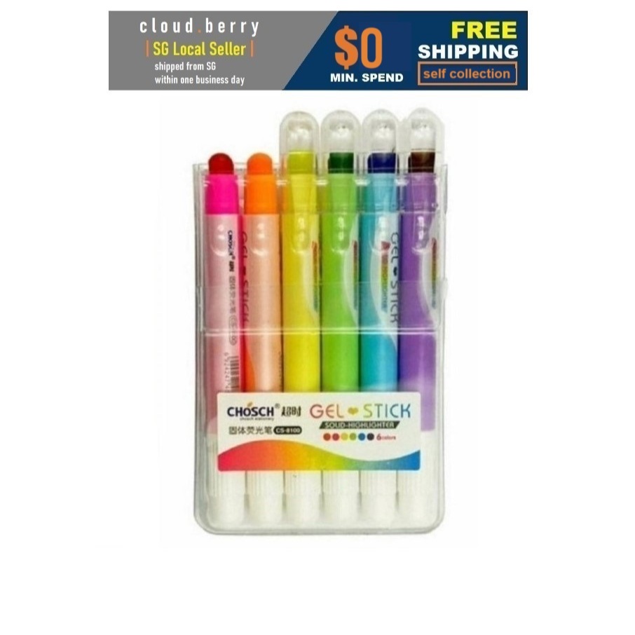CHOSCH | TWIST UP | GEL STICK | NO-BLEED | SMEAR-RESISTANT | 8mm ...