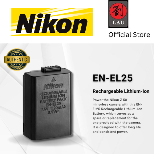 Nikon EN-EL25 EN-EL25A EN-EL15C Rechargable Li-Ion Battery for Cameras ...