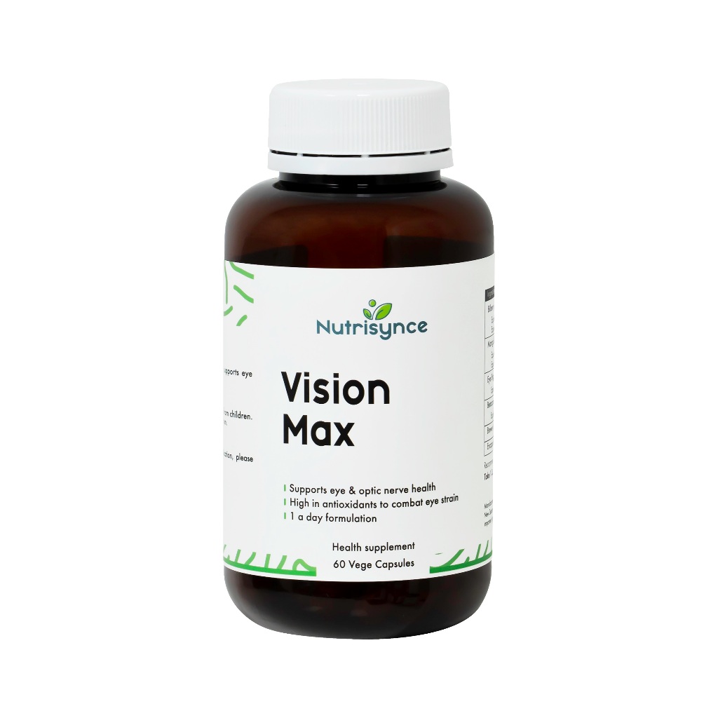 Nutrisynce Vision Max 60 Vege Capsules - Eye Health and Visual Clarity ...
