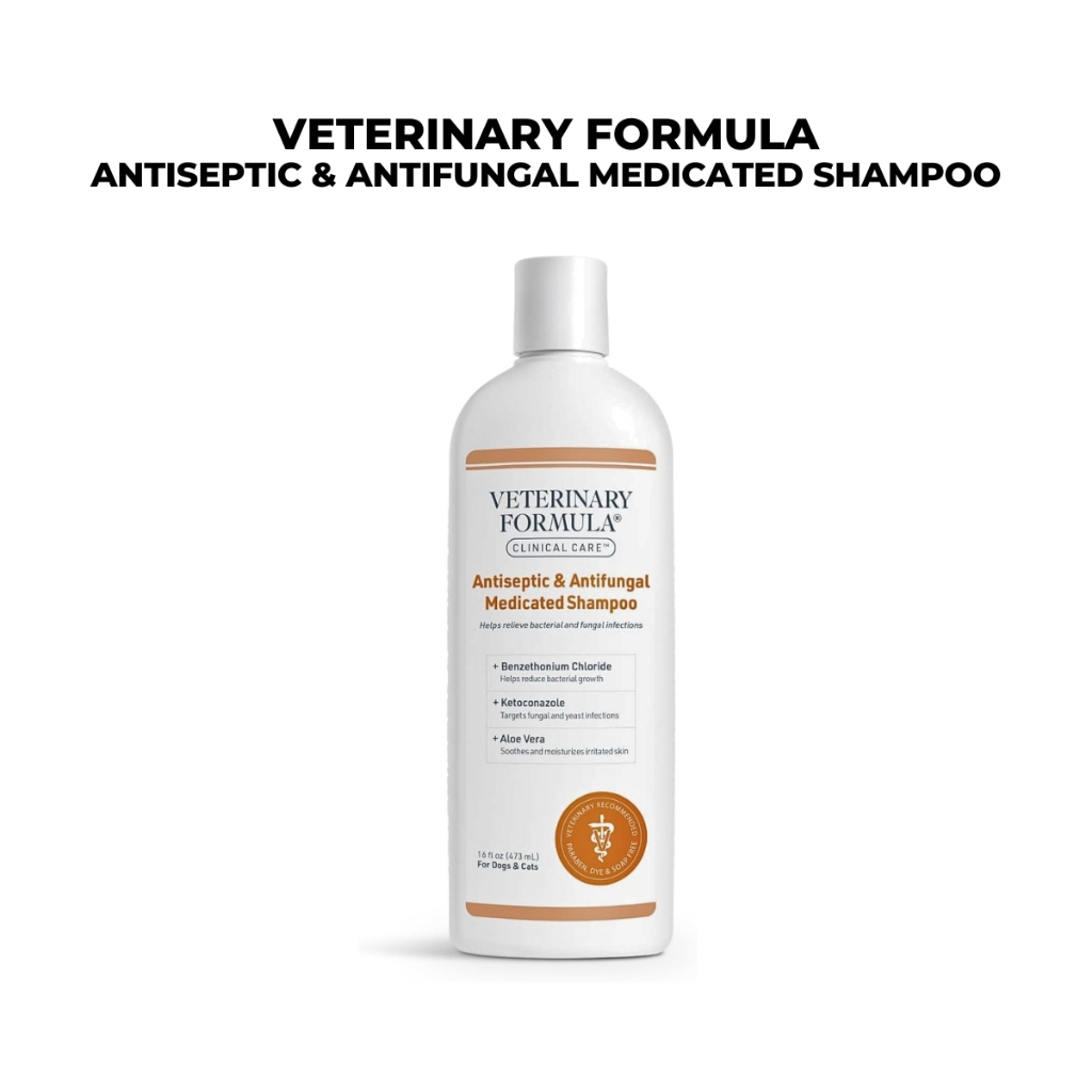 Veterinary Formula Antiseptic and Antifungal Shampoo for Dogs and Cats Shopee Singapore