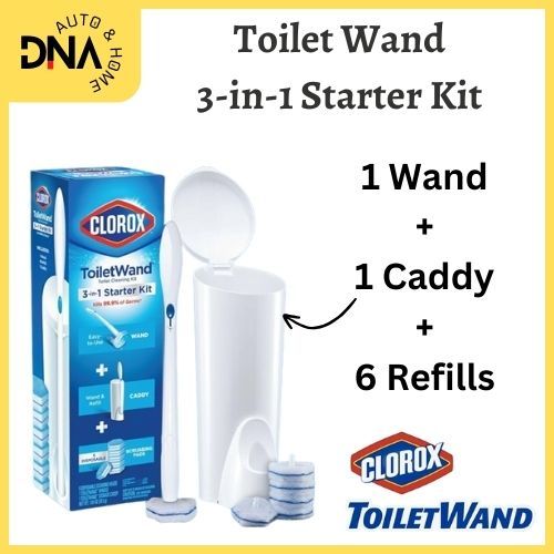 Clorox Toilet Wand Disposable Toilet Scrub Disinfect Cleaning System ...