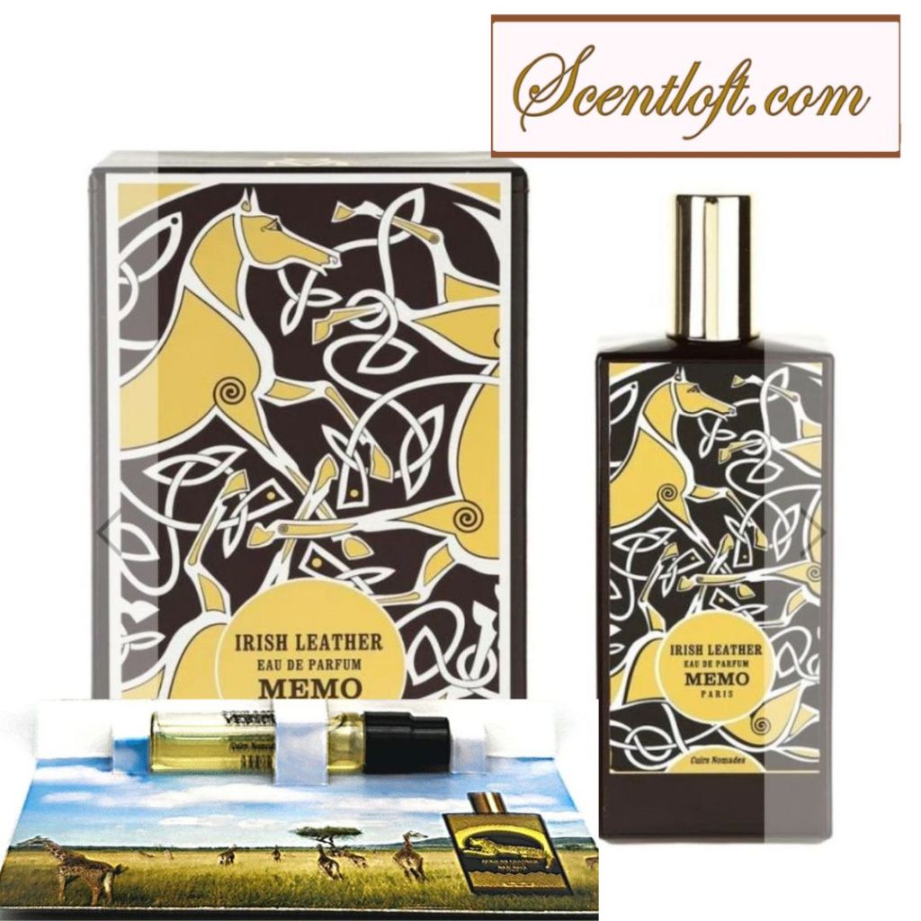 MEMO PARIS Irish Leather EDP 75ml + a free Memo Mini Spray 
