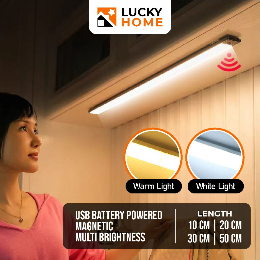 🇸🇬Lucky Home🔥Wireless Motion Sensor Light/2 Colors LED Night Light ...