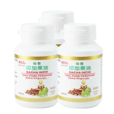 Peruvian Inca Inchi Oil Liquid Softgels (Large Capacity 90 Softgels ...